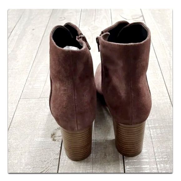 Soludos Midheel Venetian Suede Ankle Bootie in Mahogany - Picture 8 of 14